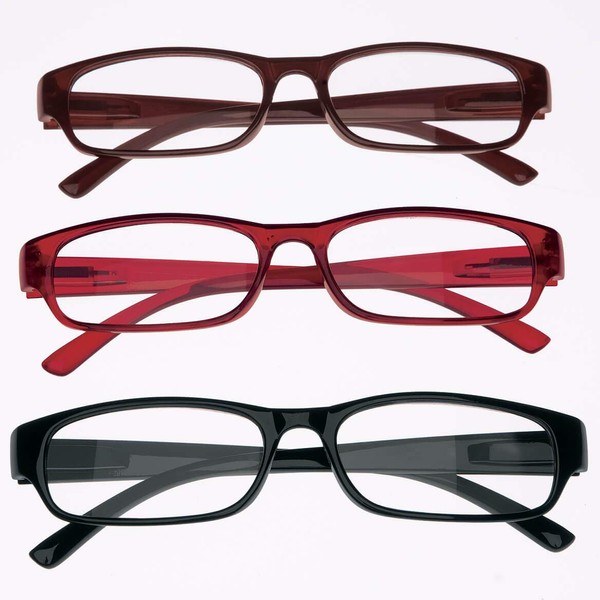 Bifocal Reading Glasses, Set of 3 - Magnification 3.50X