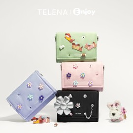 Telena - Juego de 5 dijes para bolsa de bricolaje para bolsos cruzados, accesorios, Plástico, No es una piedra preciosa