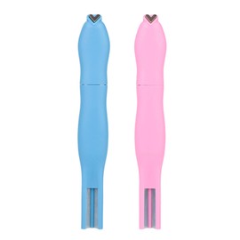 2pcs 3-in-1 Heart Magnet for Cat Eye Gel Polish, 2025 New Magnetic Nail Tool Heart Shape Round Line Shape Nail Magnet Pen for DIY Manicure Salon Decoration (Blue, Pink)