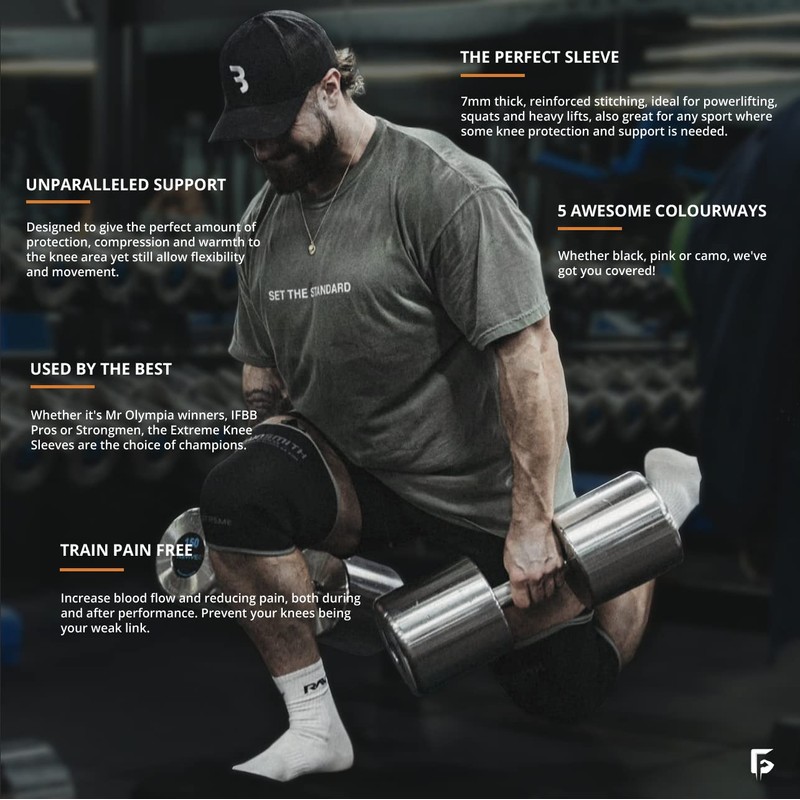 Gunsmith Fitness knee sleeves (midnight camo, 3xl)