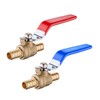 (Pack of 2) EFIELD 1/2 Inch Pex Brass Full Port