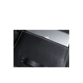 Fionte, 13" Leather Tablet / Laptop Case Cowhide Pebbled Leather + Wool Felt