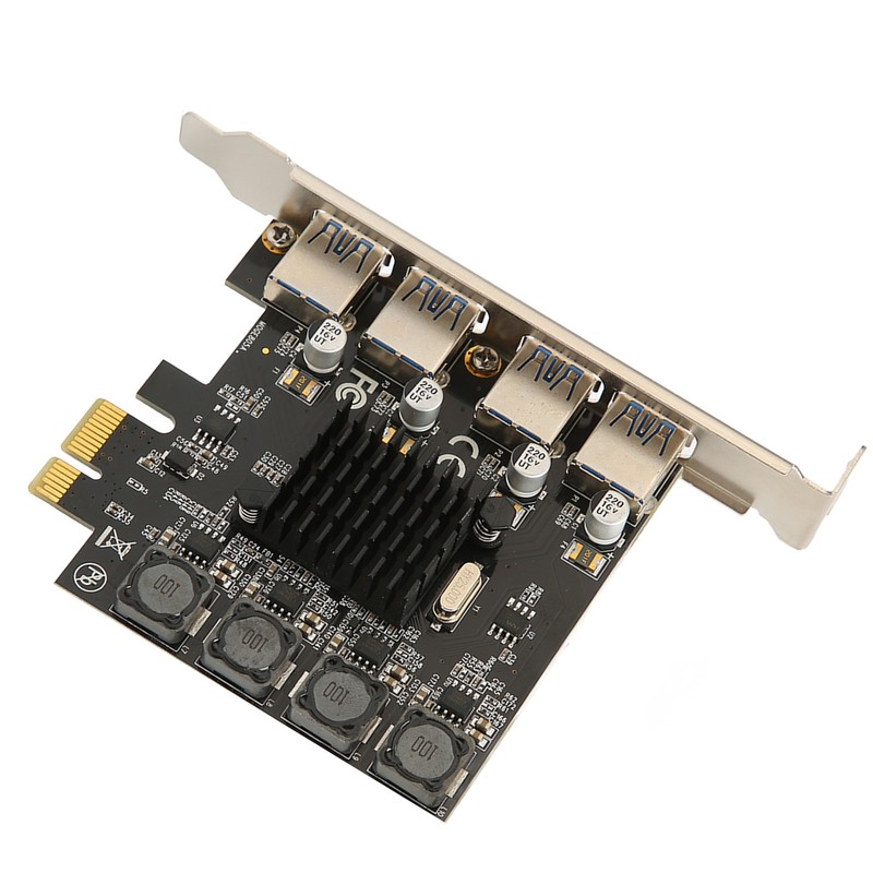 PCIE to USB Expansion Card 4 USB 3.0 Ports 5Gbps