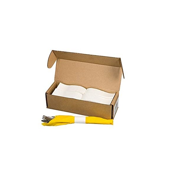N. F. String & Son White Paper Napkin Bands with