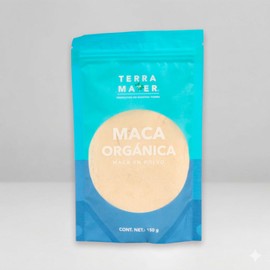Terramater Maca Orgánica en Polvo, Suplemento Natural, 150 g, para Adultos, Energía y Vitalidad Diaria