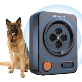 Zigzagmars Anti Barking Device for Dogs, Ultrasonic Dog Barking Control with 3 Modes, Rechargeable Waterproof Bark Deterrent Box, 33Ft Range Stop Barking Neighbors Dog Barking Silencer Indoor Outdoor