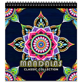 FUN LAVIE Adult Coloring Book 32 Mandala Style Designs Mandalas Coloring Books for Adults Relaxation Coloring Books for Teens Stress Relief with Mindfulness and Patterns Stress Free Coloring Supplies