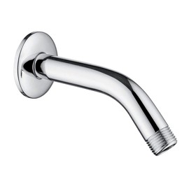 JINYOMFLY Shower Arm Shower Arm 6 Inch Round Wall Arm Shower Arm with Decorative Flange Cover, Shower Arm Wall Arm for Overhead Shower, Shower Extension Arms Pipe for Bathroom, G1/2 Inch Thread,