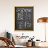 Wallbuddy Space Exploration Patent Poster | Goddard Rocket, Shuttle System,