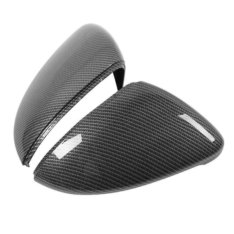 2pcs Carbon Fiber Style Rearview Wing Mirror Cover Cap