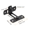 sourcing map Sliding Door Lock, 90 Degree Stainless Steel Toggle