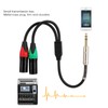 0.3M 24AWG Pure Copper Double Shield 6.35 Male to Double