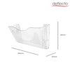 Deflecto A4 Wall Mounted Magazine File Holder - Perfect for
