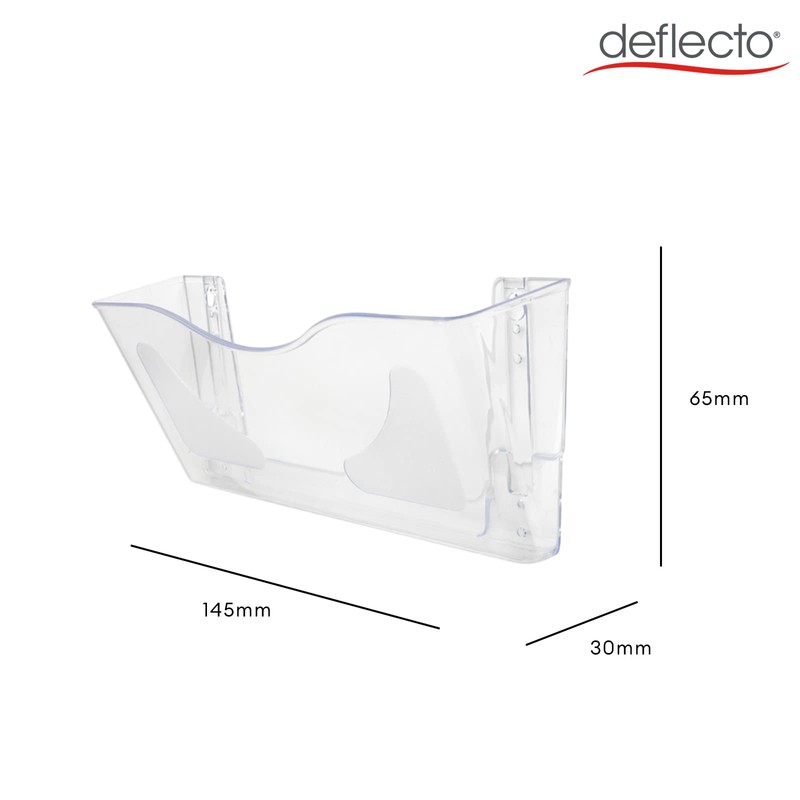 Deflecto A4 Wall Mounted Magazine File Holder - Perfect for