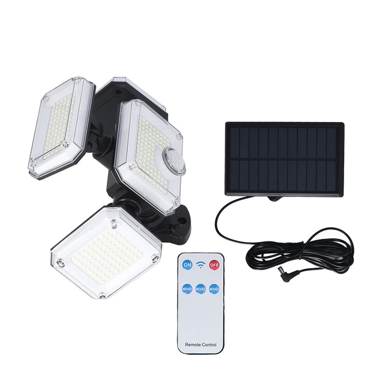 4 Head Solar Sensor Light 7700K 8W IP65 3 Gear