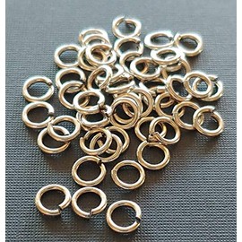 Snapeez II ULTRAPLATE 99.9% Antique Silver Moonlight Plate Ring Hard Open Jump Ring 6mm Heavy Gauge (Pk 50) Jump Rings. The Ultra Secure No Solder Jump Ring. Made in USA.