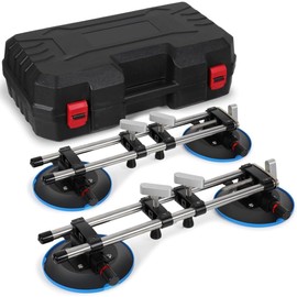 INREPRO 2 PCS Seamless Seam Setter with 6 Inch Vacuum Suction Cups for Seam Joining Levelling Professional Countertop Installation Tool for Granite Stone Marble Slab