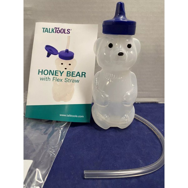 Talktools Honey Bear Drinking Cup with 2 Straws - New