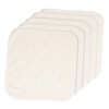 FOMIYES 5pcs Bamboo Fiber Face Cleaning Towels Reusable Absorbent Washcloths