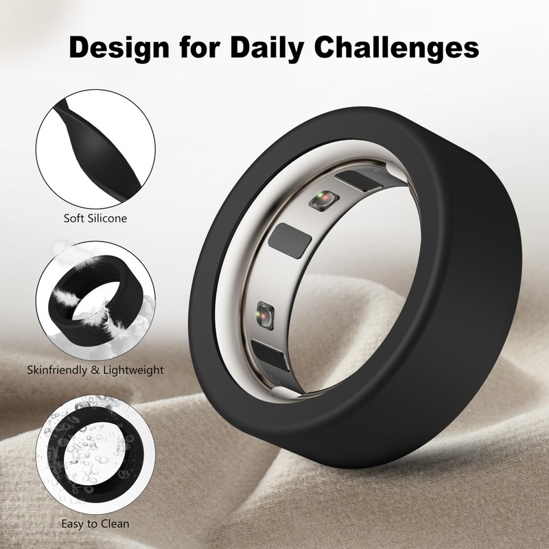 Snyeest Protector Compatible for Oura Ring 4/Gen 3 Cover,Silicone Anti-Scratch