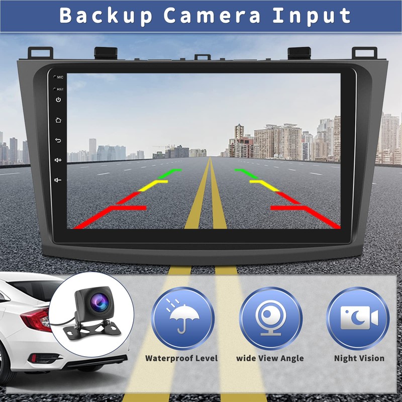 Android 13 Car Stereo for Mazda 3 2009-2013,9 Inch Touchscreen