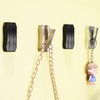 XSGTZMJ 4Pcs Foldable Hooks Wall Mount Zinc Alloy, Bathroom Wall