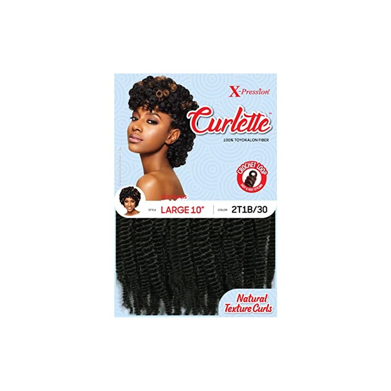 Outre X-Pression Curlette Braid – Large 10" (#4 Medium Dark