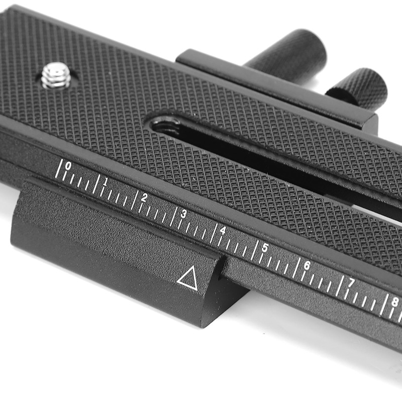 2 Way Macro Focusing Rail Slider with 1/4" Mounting Screw
