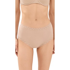 Natori womens Bliss Full briefs underwear, Caf? (3 Pack), Medium US