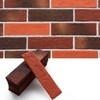 Holydecot 76pcs Red Thin Brick Veneers, Curlable Red Brick Tiles,