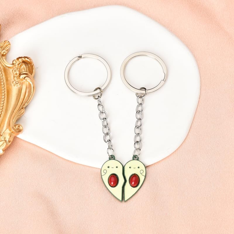 Avocado Keychains Gifts for Boys Girls 2 Pcs Friendship Keychian