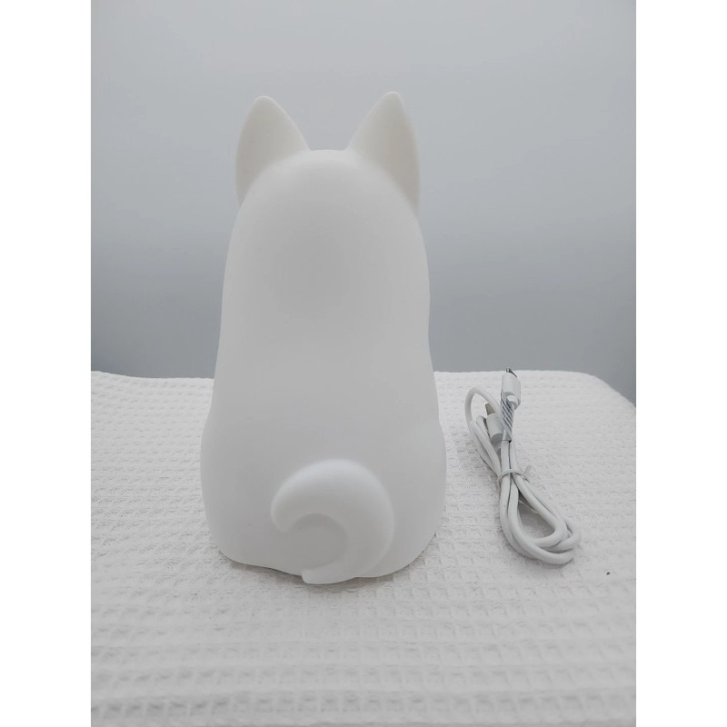 Globe Multi Color LED Rechargeable Silicone Night Light Dog Tucker