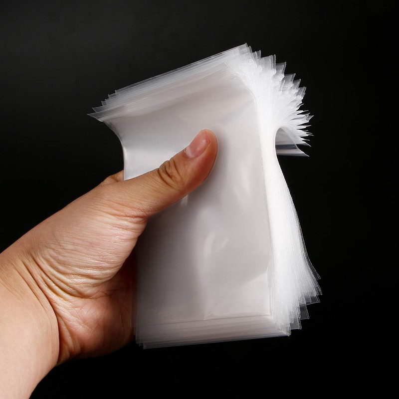 200Pcs Small Zip Plastic Bags, 3.5 x 5 Inches Resealable