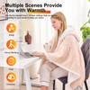 greenoak Wearable Heated Throw Blanket Electric Shawl - Heated Robe
