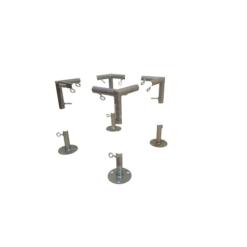4-Leg Square Flat Top Booth Canopy and Event Tent EMT