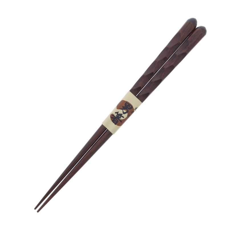 Ishida Chopsticks, Made in Japan, For Men, Thick, Random Carved,