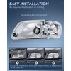 Nilight Headlight Assembly Compatible with 1997 1998 1999 2000 2001