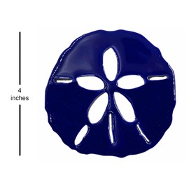 Aquatic Custom Tile Sand Dollar Porcelain Swimming Pool Step Marker Mosaic (4",Cobalt Blue) (2 Pack)