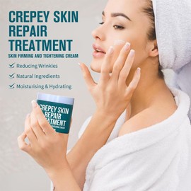 Tratamiento de reparación de la piel de Cellu Crepey, crema para el cuello de reparación de la piel de crepey, crema de apretamiento de la cara de hidratación profunda, apriete visiblemente (1pcs)