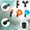 9 Pieces Spray Nozzle Tips Multifunctional Spray Combination Adjustable Nozzles