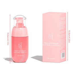 Hoxfly Flüssiger Reiniger, 55ml Make-up-Pinsel-Reinigungslösung, Sanft Flüssiger Reiniger, Reinigungswasser, entfernt Make-up, Schmutz und Verunreinigungen von Make-up Pinsel, Schwamm oder Puderquaste