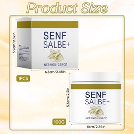 Senfsalbe Plus,Senfsalbe Gegen Cellulite,Aktiv Senfsalbe Plus,Senfsalbe Intensive Feuchtigkeitspflege,Massage Straffende Haut,Senfsalbe für Oberschenkel Oberarme Bauch Gesäß