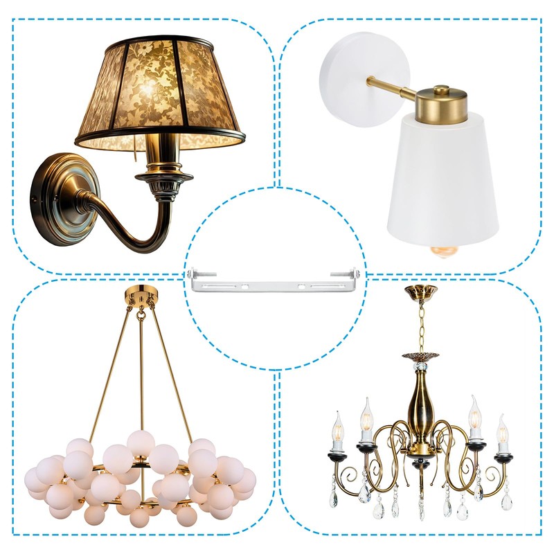 PATIKIL 125mm Ceiling Light Plate Kit, 1 Set Light Fixture