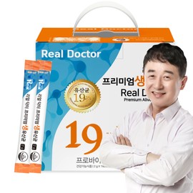 Real Doctor Premium Live Lactobacillus Probiotics Breast Milk Derived Zinc Immunity for Whole Family 180 Packets, 1 Piece / 리얼닥터 프리미엄 생유산균 프로바이오틱스 온가족 모유유래 아연 면역 180포, 1개