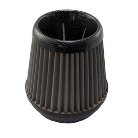 AERZETIX - C64452 Sport Air Filter Diameter 65 mm Universal Colour Carbon Fibre for Racing Car Tuning Body Car Motorcycle Mechanical Decoration Engine Air Intake System