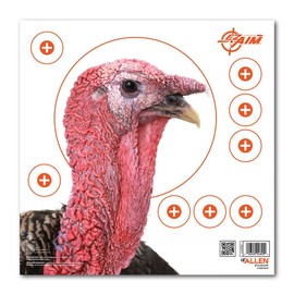 Allen Company EZ Aim Paper Shooting Target Turkey Target by Allen, 12 inch x 12 inch, 6 Pack, Multicolor, One Size (15322)