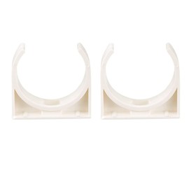 TOP-VIGOR 20pcs 40mm PVC Water Pipe Clamps Clips Fit for 40mm/1.57 Inch OD TV Trays Tubing Hose Hanger Support Pex Tubing Hose Clamps Universal Single Pipe Clip