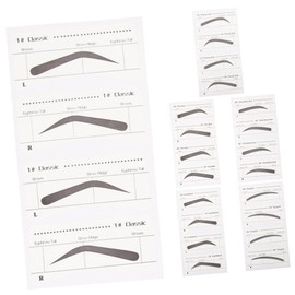 Ipetboom 6 pcs Disposable Eyebrow Stencils for Women Makeup Eyebrow Stickers Templates Easy to Use Design for Quick and Attractive