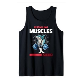 Shark Deadlift Fitness Gym Weightlifting Tank Top