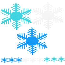 Abaodam Christmas Decor Felt Snowflake Ornaments Xmas Tree Decorations 30pcs Set